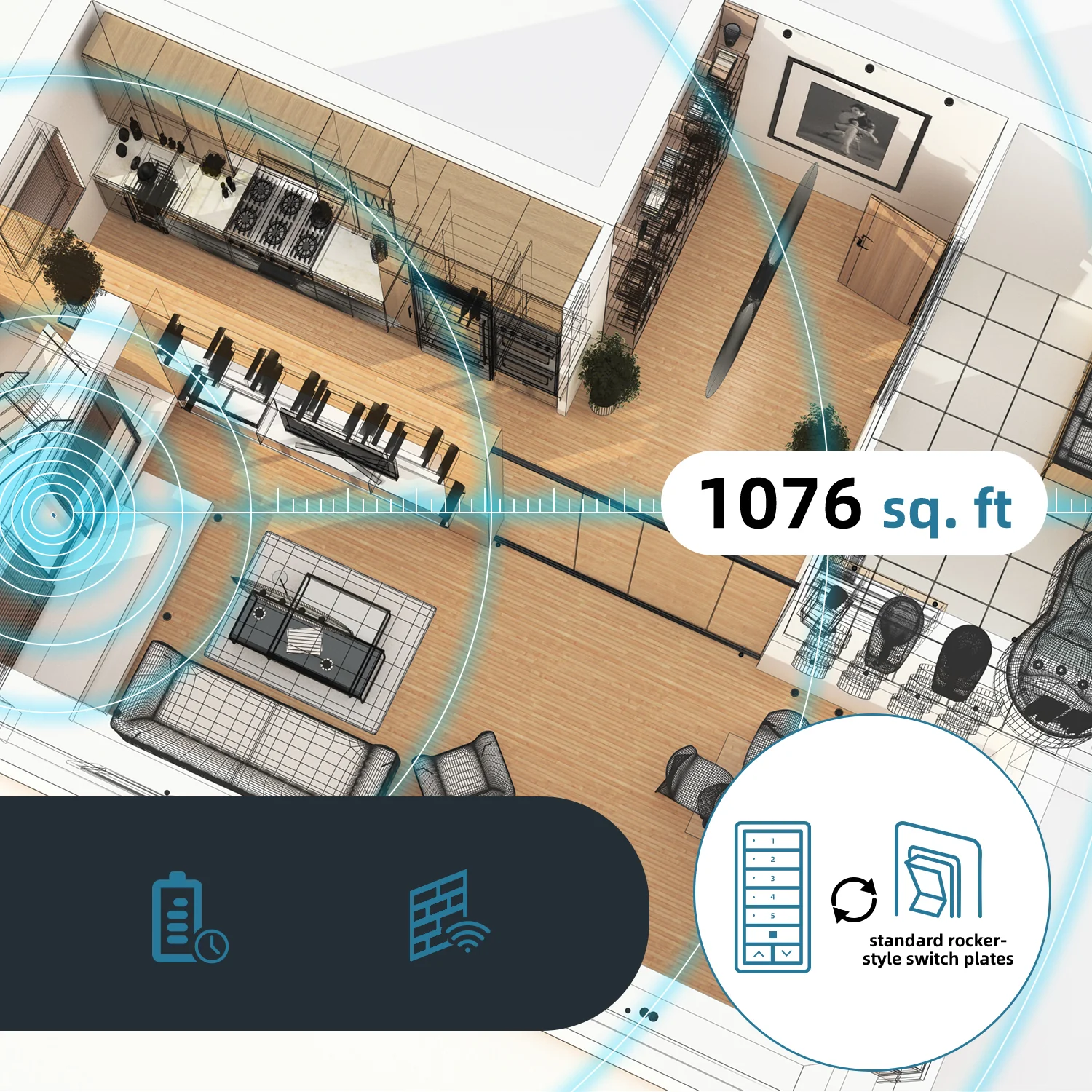 TapTech Single/5-Channel Remote Wall Switch