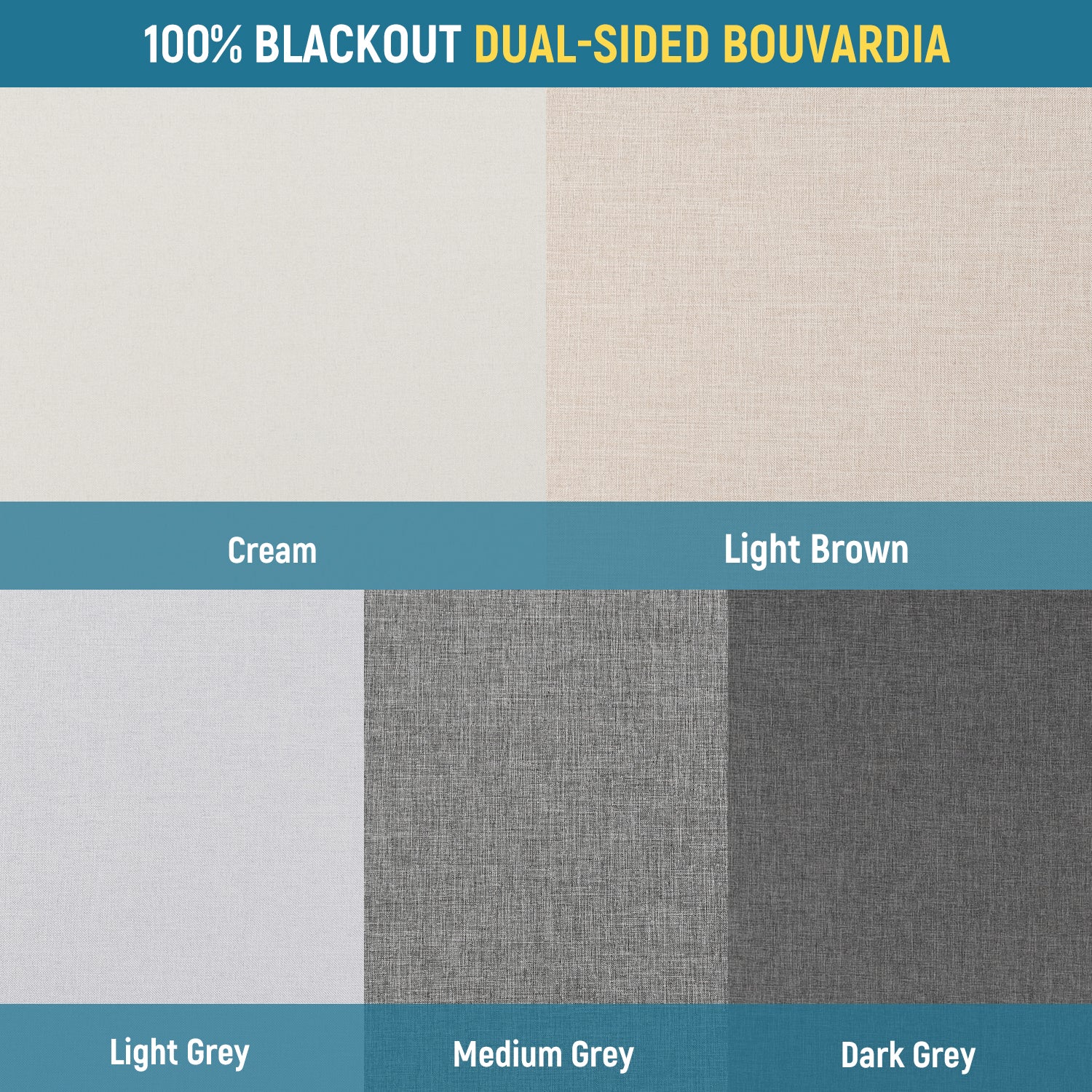 Blackout Fabric Samples 6 Blackout Fabric Samples