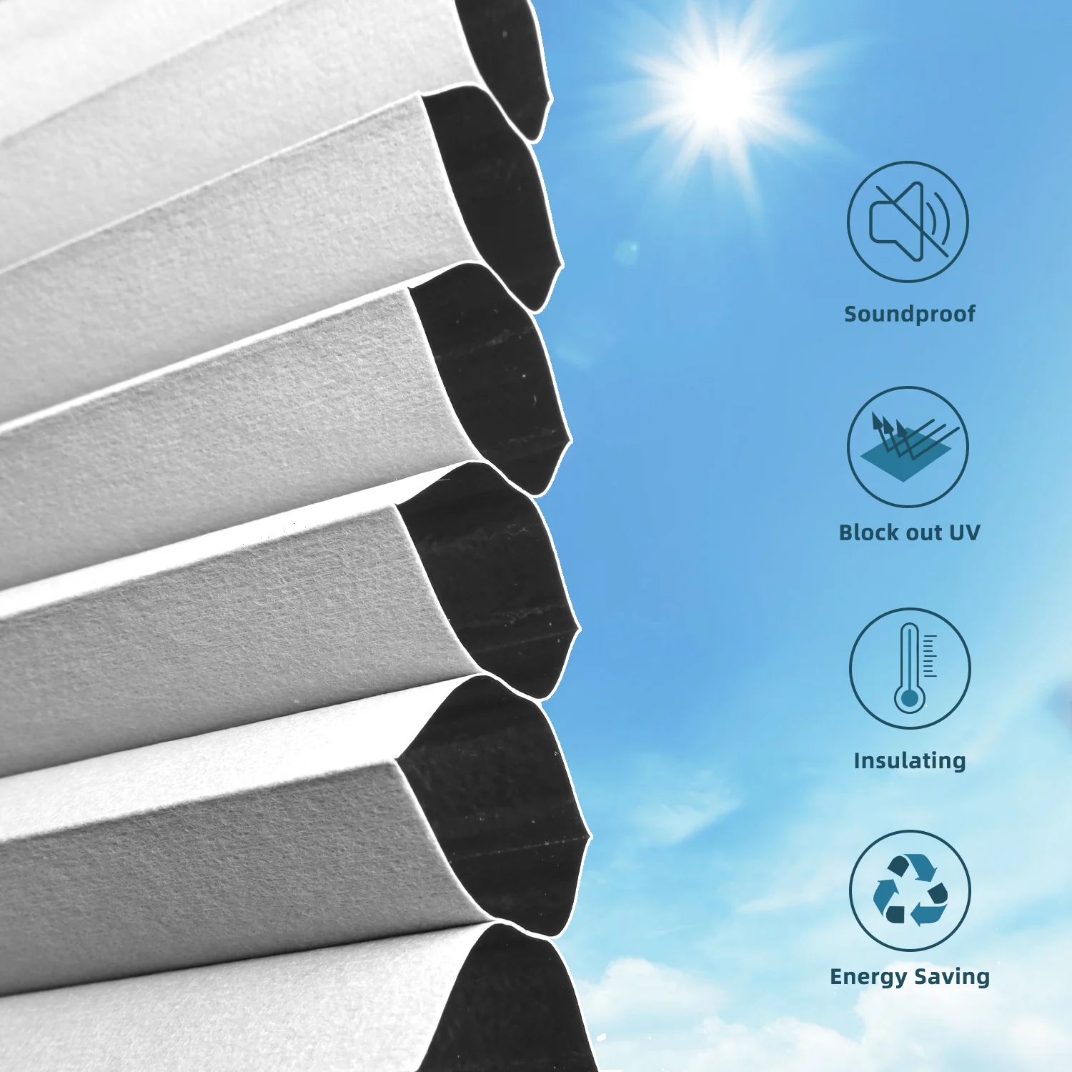 SmartWings Motorized Premium Day/Night Skylight Cellular Shades Hazel