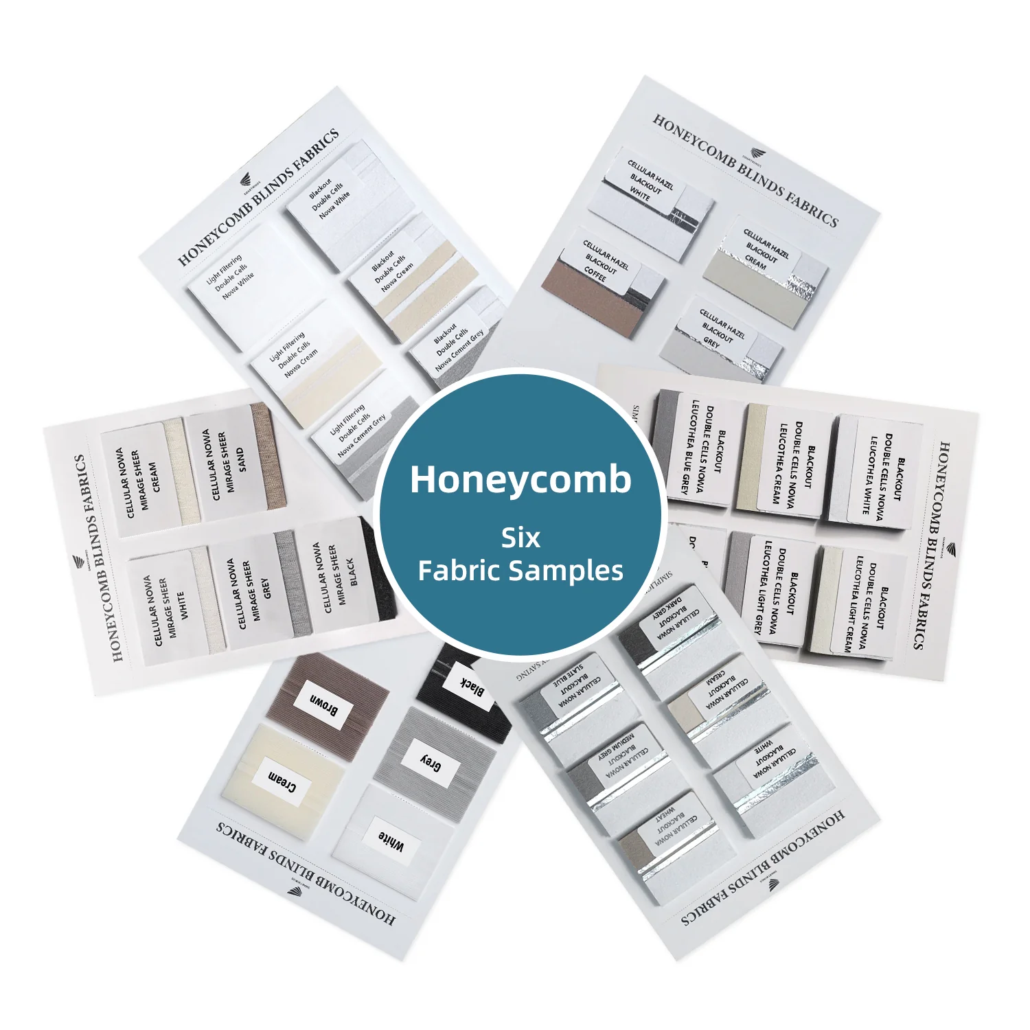 Honeycomb Fabric Samples Nowa and Hazel