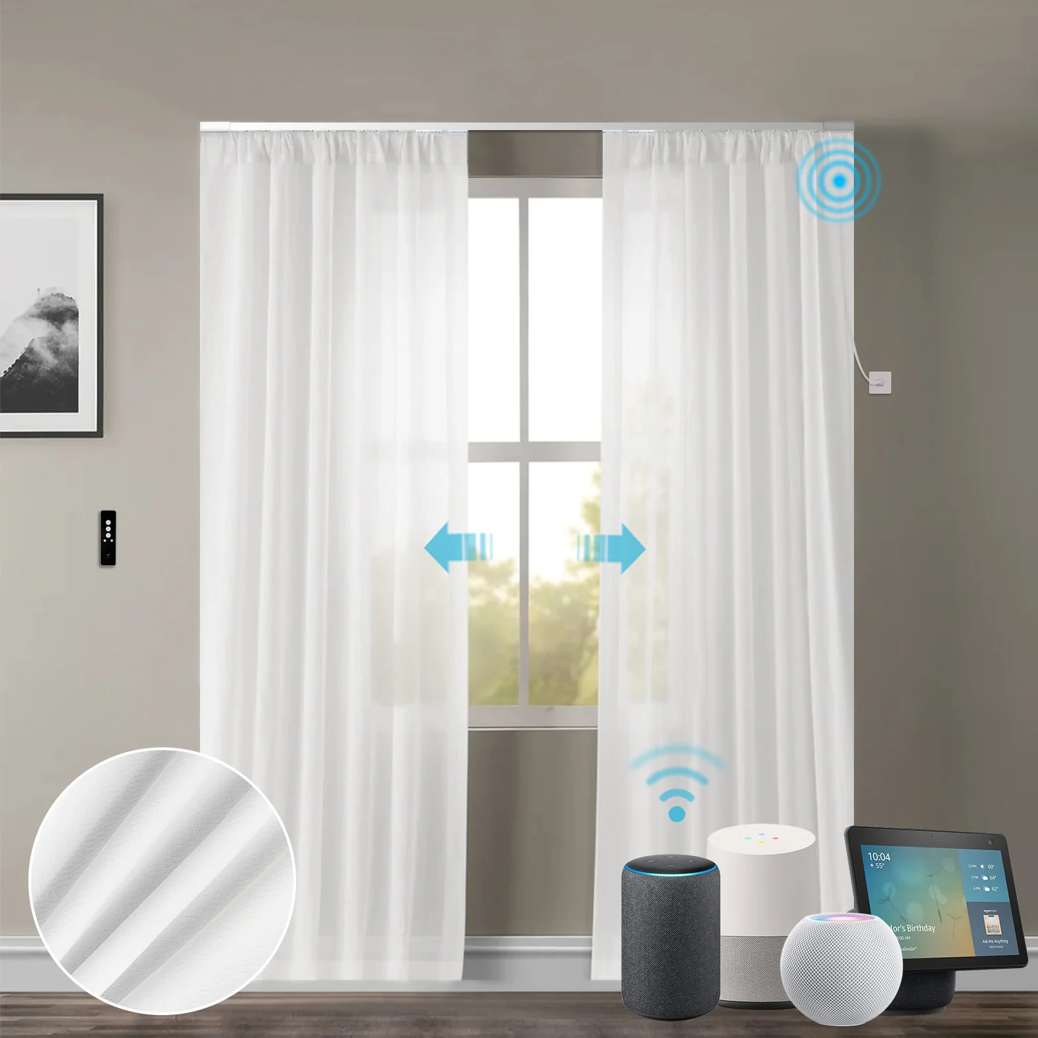 SmartWings Motorized Drapery Sheer